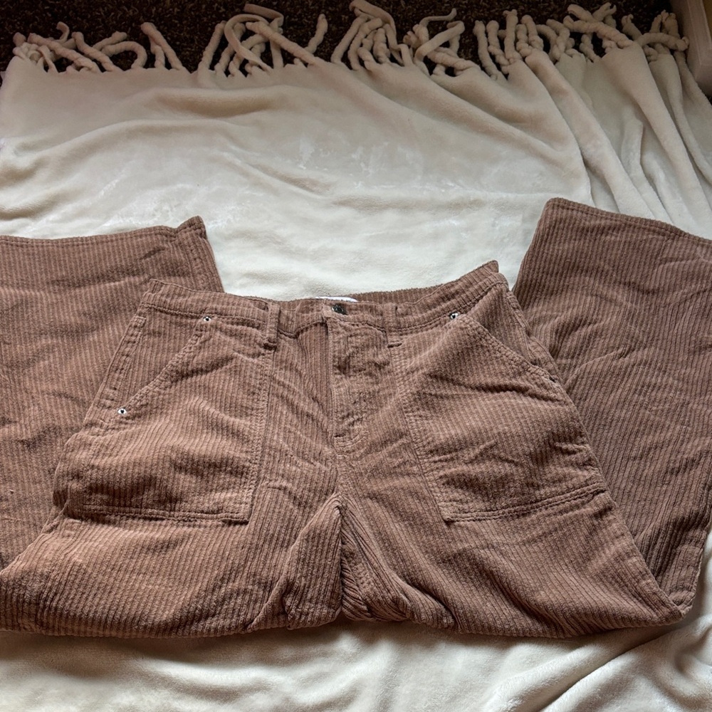 DAZE Wide Leg Corduroy Pants